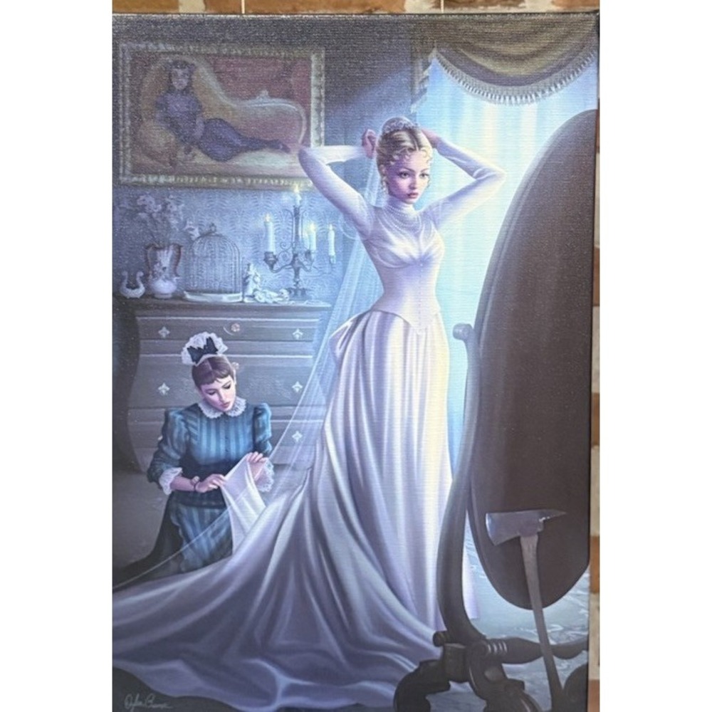 Disney Parks Haunted Mansion Bride Constance Canvas Print 14x10" NEW In Box